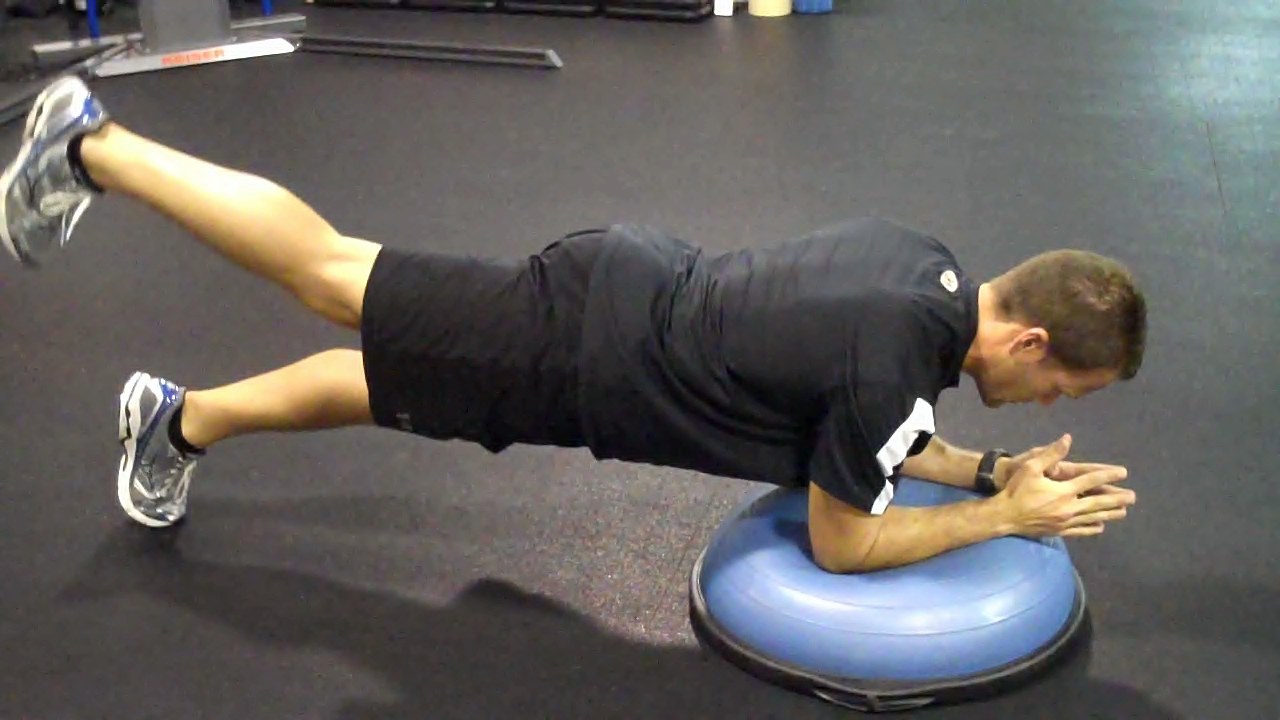 Functionally Fit BOSU Plank Hip Extension/Abduction PFP media